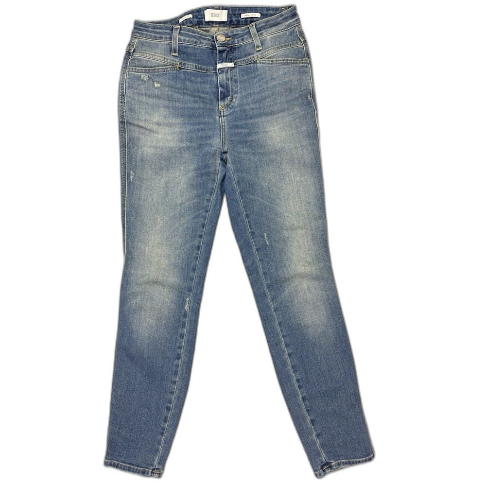 Closed Size 26 WomensJeans Skinny Pusher C91231 Mid Rise Med Wash Organic Cotton